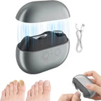 Electric Nail Clipper Electric Nail Trimmer Polisher Portable Fingernail Cutter with Light File Nail Clip Storage Rechargeable