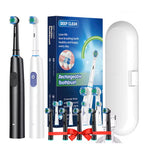 Electric Toothbrush Rotary Cleaning Teeth Brush Waterproof Electronic Tooth Brush With Timer Rechargeable Toothbrush with 8 Head