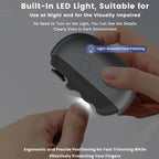 Electric Nail Clipper Electric Nail Trimmer Polisher Portable Fingernail Cutter with Light File Nail Clip Storage Rechargeable